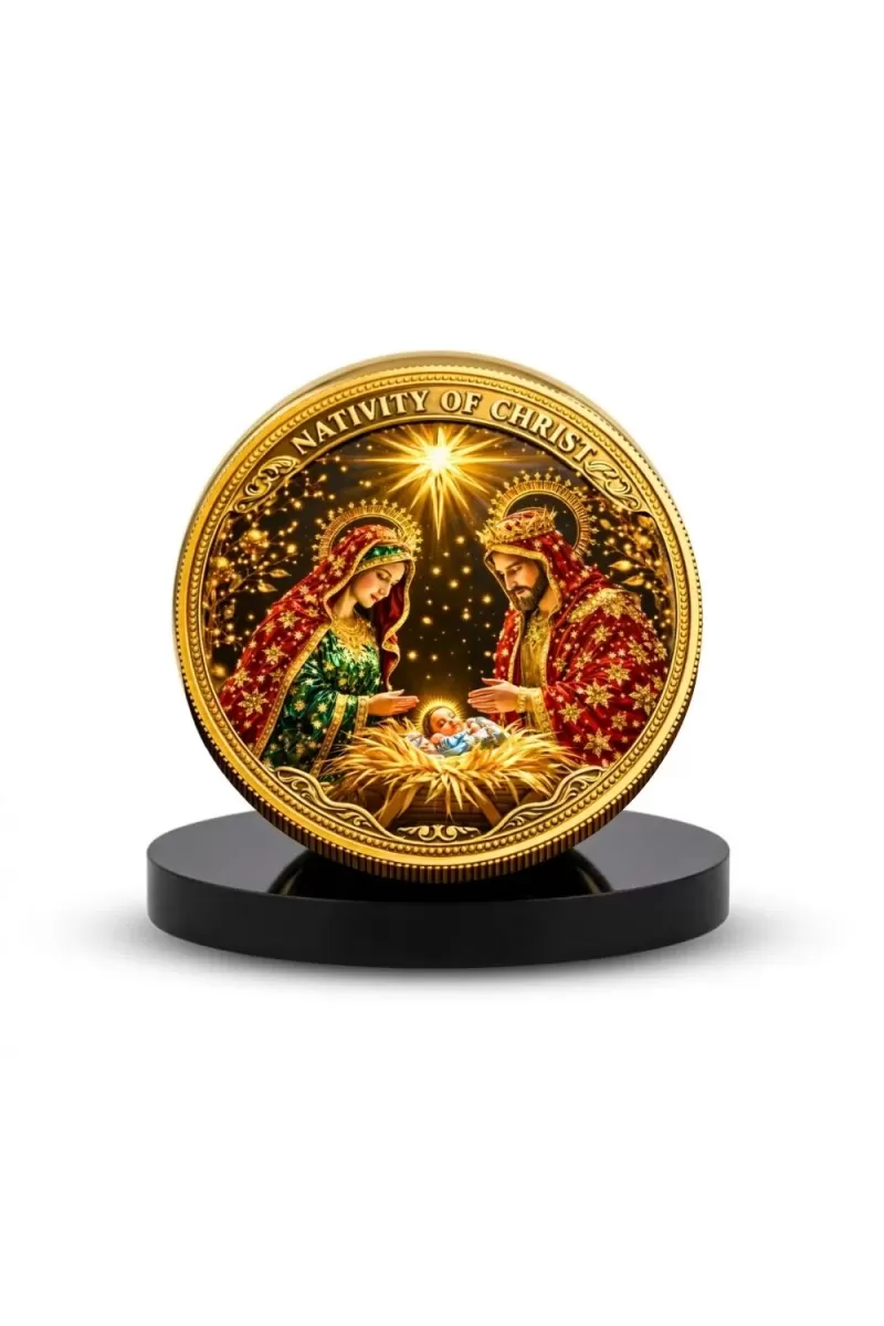 Car Desk/Table Top Lord Jesus Metal Golden Photo Stand  2x2 Inches, Compact & Stylish Spiritual Display For Car, Home & Office (Pack Of 1) (F18521)