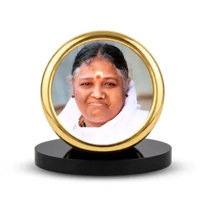 Car Desk/Table Top Mata Amritanandamayi Metal Golden Photo Stand 2x2 Inches, Compact & Stylish Spiritual Display For Car, Home & Office (Pack Of 1) (F18543) Car Desk/Table Top Mata Amritanandamayi Metal Golden Photo Stand 2x2 Inches, Compact & Stylish Spiritual Display For Car, Home & Office (Pack Of 1) (F18543)