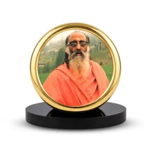 Car Desk/Table Top Swami Chinmayananda Ji Metal Golden Photo Stand 2x2 Inches, Compact & Stylish Spiritual Display For Car, Home & Office (Pack Of 1) (F18549) Car Desk/Table Top Swami Chinmayananda Ji Metal Golden Photo Stand 2x2 Inches, Compact & Stylish Spiritual Display For Car, Home & Office (Pack Of 1) (F18549)