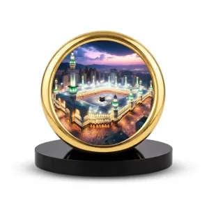 Car Desk/Table Top Mucca Masid Metal Golden Photo Stand 2x2 Inches, Compact & Stylish Spiritual Display For Car, Home & Office (Pack Of 1) (F18705) Car Desk/Table Top Mucca Masid Metal Golden Photo Stand 2x2 Inches, Compact & Stylish Spiritual Display For Car, Home & Office (Pack Of 1) (F18705)