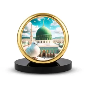 Car Desk/Table Top Mucca Masid Metal Golden Photo Stand 2x2 Inches, Compact & Stylish Spiritual Display For Car, Home & Office (Pack Of 1) (F18711) Car Desk/Table Top Mucca Masid Metal Golden Photo Stand 2x2 Inches, Compact & Stylish Spiritual Display For Car, Home & Office (Pack Of 1) (F18711)
