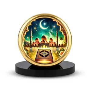 Car Desk/Table Top Mucca Masid Metal Golden Photo Stand 2x2 Inches, Compact & Stylish Spiritual Display For Car, Home & Office (Pack Of 1) (F18719) Car Desk/Table Top Mucca Masid Metal Golden Photo Stand 2x2 Inches, Compact & Stylish Spiritual Display For Car, Home & Office (Pack Of 1) (F18719)
