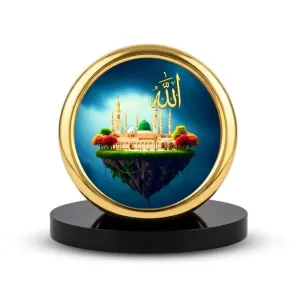 Car Desk/Table Top Mucca Masid Metal Golden Photo Stand 2x2 Inches, Compact & Stylish Spiritual Display For Car, Home & Office (Pack Of 1) (F18720) Car Desk/Table Top Mucca Masid Metal Golden Photo Stand 2x2 Inches, Compact & Stylish Spiritual Display For Car, Home & Office (Pack Of 1) (F18720)