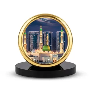 Car Desk/Table Top Mucca Masid Metal Golden Photo Stand 2x2 Inches, Compact & Stylish Spiritual Display For Car, Home & Office (Pack Of 1) (F18771) Car Desk/Table Top Mucca Masid Metal Golden Photo Stand 2x2 Inches, Compact & Stylish Spiritual Display For Car, Home & Office (Pack Of 1) (F18771)