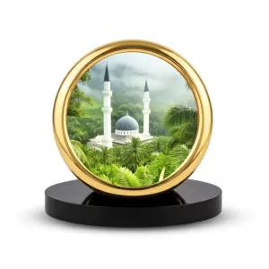 Car Desk/Table Top Mucca Masid Metal Golden Photo Stand 2x2 Inches, Compact & Stylish Spiritual Display For Car, Home & Office (Pack Of 1) (F18775) Car Desk/Table Top Mucca Masid Metal Golden Photo Stand 2x2 Inches, Compact & Stylish Spiritual Display For Car, Home & Office (Pack Of 1) (F18775)