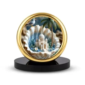 Car Desk/Table Top Mucca Masid Metal Golden Photo Stand 2x2 Inches, Compact & Stylish Spiritual Display For Car, Home & Office (Pack Of 1) (F18800) Car Desk/Table Top Mucca Masid Metal Golden Photo Stand 2x2 Inches, Compact & Stylish Spiritual Display For Car, Home & Office (Pack Of 1) (F18800)