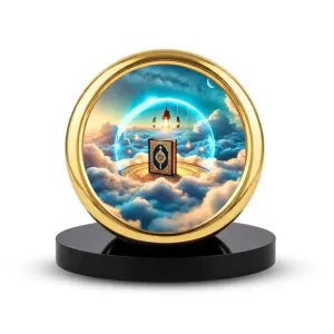 Car Desk/Table Top Mucca Masid Metal Golden Photo Stand 2x2 Inches, Compact & Stylish Spiritual Display For Car, Home & Office (Pack Of 1) (F18811) Car Desk/Table Top Mucca Masid Metal Golden Photo Stand 2x2 Inches, Compact & Stylish Spiritual Display For Car, Home & Office (Pack Of 1) (F18811)