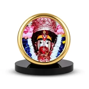 Car Desk/Table Top Tara Maa Metal Golden Photo Stand 2x2 Inches, Compact & Stylish Spiritual Display For Car, Home & Office (Pack Of 1) (F18825) Car Desk/Table Top Tara Maa Metal Golden Photo Stand 2x2 Inches, Compact & Stylish Spiritual Display For Car, Home & Office (Pack Of 1) (F18825)