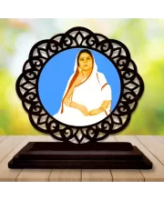 Car Desk/Table Top Sri Baroma Wooden Photo Stand  3x4 Inches, Compact & Stylish Spiritual Display For Car, Home & Office (Pack Of 1) (F19742)