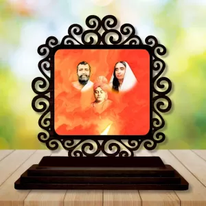 Car Desk/Table Top Ramakrishna And Sarada Devi Wooden Photo Stand 3x4 Inches, Compact & Stylish Spiritual Display For Car, Home & Office (Pack Of 1) (F19781) Car Desk/Table Top Ramakrishna And Sarada Devi Wooden Photo Stand 3x4 Inches, Compact & Stylish Spiritual Display For Car, Home & Office (Pack Of 1) (F19781)