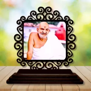 Car Desk/Table Top Neem Karoli Baba Wooden Photo Stand 3x4 Inches, Compact & Stylish Spiritual Display For Car, Home & Office (Pack Of 1) (F19847) Car Desk/Table Top Neem Karoli Baba Wooden Photo Stand 3x4 Inches, Compact & Stylish Spiritual Display For Car, Home & Office (Pack Of 1) (F19847)