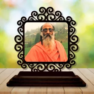 Car Desk/Table Top Swami Chinmayananda Saraswati Wooden Photo Stand 3x4 Inches, Compact & Stylish Spiritual Display For Car, Home & Office (Pack Of 1) (F19848) Car Desk/Table Top Swami Chinmayananda Saraswati Wooden Photo Stand 3x4 Inches, Compact & Stylish Spiritual Display For Car, Home & Office (Pack Of 1) (F19848)