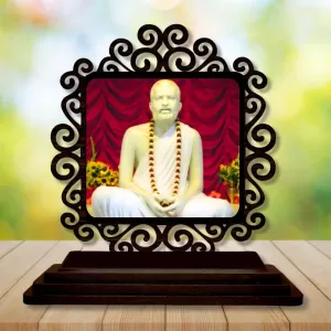 Car Desk/Table Top Ramkrishna Paramahamsa Wooden Photo Stand 3x4 Inches, Compact & Stylish Spiritual Display For Car, Home & Office (Pack Of 1) (F19850) Car Desk/Table Top Ramkrishna Paramahamsa Wooden Photo Stand 3x4 Inches, Compact & Stylish Spiritual Display For Car, Home & Office (Pack Of 1) (F19850)