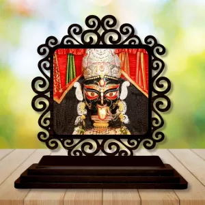Car Desk/Table Top Kali Maa Wooden Photo Stand 3x4 Inches, Compact & Stylish Spiritual Display For Car, Home & Office (Pack Of 1) (F19873) Car Desk/Table Top Kali Maa Wooden Photo Stand 3x4 Inches, Compact & Stylish Spiritual Display For Car, Home & Office (Pack Of 1) (F19873)