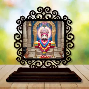 Car Desk/Table Top Khatu Shyam Wooden Photo Stand 3x4 Inches, Compact & Stylish Spiritual Display For Car, Home & Office (Pack Of 1) (F19919) Car Desk/Table Top Khatu Shyam Wooden Photo Stand 3x4 Inches, Compact & Stylish Spiritual Display For Car, Home & Office (Pack Of 1) (F19919)