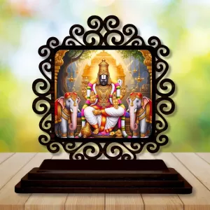 Car Desk/Table Top Lord Venkateswara Wooden Photo Stand 3x4 Inches, Compact & Stylish Spiritual Display For Car, Home & Office (Pack Of 1) (F19933) Car Desk/Table Top Lord Venkateswara Wooden Photo Stand 3x4 Inches, Compact & Stylish Spiritual Display For Car, Home & Office (Pack Of 1) (F19933)
