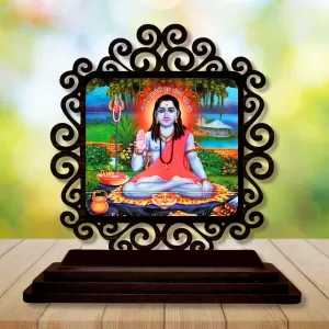 Car Desk/Table Top Guru Gorakhnath Wooden Photo Stand 3x4 Inches, Compact & Stylish Spiritual Display For Car, Home & Office (Pack Of 1) (F20018) Car Desk/Table Top Guru Gorakhnath Wooden Photo Stand 3x4 Inches, Compact & Stylish Spiritual Display For Car, Home & Office (Pack Of 1) (F20018)