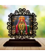 Car Desk/Table Top Jyothirlingam Wooden Photo Stand  3x4 Inches, Compact & Stylish Spiritual Display For Car, Home & Office (Pack Of 1) (F20020)