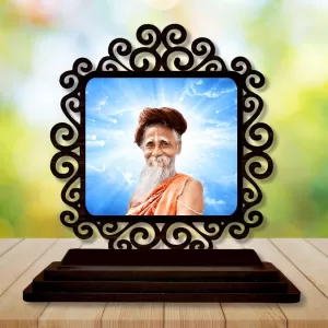 Car Desk/Table Top Sri Sri Sitaramdas Omkarnath Wooden Photo Stand 3x4 Inches, Compact & Stylish Spiritual Display For Car, Home & Office (Pack Of 1) (F20039) Car Desk/Table Top Sri Sri Sitaramdas Omkarnath Wooden Photo Stand 3x4 Inches, Compact & Stylish Spiritual Display For Car, Home & Office (Pack Of 1) (F20039)