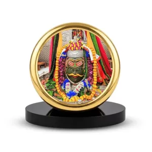 Car Desk/Table Top Mahakal Metal Golden Photo Stand 2x2 Inches, Compact & Stylish Spiritual Display For Car, Home & Office (Pack Of 1) (F20715) Car Desk/Table Top Mahakal Metal Golden Photo Stand 2x2 Inches, Compact & Stylish Spiritual Display For Car, Home & Office (Pack Of 1) (F20715)