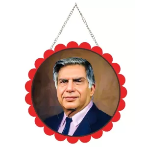 Rathan Tata Wall Hanging Photo Frame | 8 Inch Round Floral Design With Golden Hanging Chain | Decorative Religious Wall Decor For Home, Office, Temple & Pooja Room (F21744) Rathan Tata Wall Hanging Photo Frame | 8 Inch Round Floral Design With Golden Hanging Chain | Decorative Religious Wall Decor For Home, Office, Temple & Pooja Room (F21744)