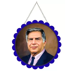 Rathan Tata Wall Hanging Photo Frame | 8 Inch Round Floral Design With Golden Hanging Chain | Decorative Religious Wall Decor For Home, Office, Temple & Pooja Room (F21745) Rathan Tata Wall Hanging Photo Frame | 8 Inch Round Floral Design With Golden Hanging Chain | Decorative Religious Wall Decor For Home, Office, Temple & Pooja Room (F21745)