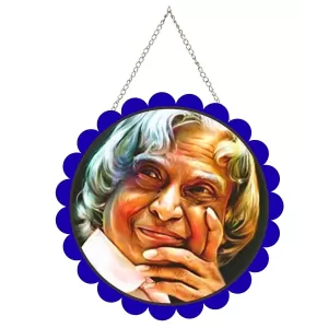 Apj Abdul Kalam Wall Hanging Photo Frame | 8 Inch Round Floral Design With Golden Hanging Chain | Decorative Religious Wall Decor For Home, Office, Temple & Pooja Room (F21750) Apj Abdul Kalam Wall Hanging Photo Frame | 8 Inch Round Floral Design With Golden Hanging Chain | Decorative Religious Wall Decor For Home, Office, Temple & Pooja Room (F21750)