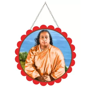 Paramahamsa Yogananada Wall Hanging Photo Frame | 8 Inch Round Floral Design With Golden Hanging Chain | Decorative Religious Wall Decor For Home, Office, Temple & Pooja Room (F22040) Paramahamsa Yogananada Wall Hanging Photo Frame | 8 Inch Round Floral Design With Golden Hanging Chain | Decorative Religious Wall Decor For Home, Office, Temple & Pooja Room (F22040)