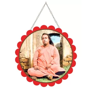 Paramahamsa Yoganananda Wall Hanging Photo Frame | 8 Inch Round Floral Design With Golden Hanging Chain | Decorative Religious Wall Decor For Home, Office, Temple & Pooja Room (F22074) Paramahamsa Yoganananda Wall Hanging Photo Frame | 8 Inch Round Floral Design With Golden Hanging Chain | Decorative Religious Wall Decor For Home, Office, Temple & Pooja Room (F22074)