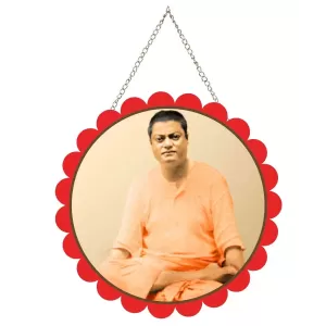Swami Vivekananda Wall Hanging Photo Frame | 8 Inch Round Floral Design With Golden Hanging Chain | Decorative Religious Wall Decor For Home, Office, Temple & Pooja Room (F22123) Swami Vivekananda Wall Hanging Photo Frame | 8 Inch Round Floral Design With Golden Hanging Chain | Decorative Religious Wall Decor For Home, Office, Temple & Pooja Room (F22123)