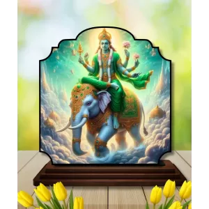 Car Dashboard/Table Top Lord Vishnu Wooden Rectangle Photo Stand 3x4 Inches, Compact & Stylish Spiritual Display For Car, Home & Office (Pack Of 1) (F22234) Car Dashboard/Table Top Lord Vishnu Wooden Rectangle Photo Stand 3x4 Inches, Compact & Stylish Spiritual Display For Car, Home & Office (Pack Of 1) (F22234)