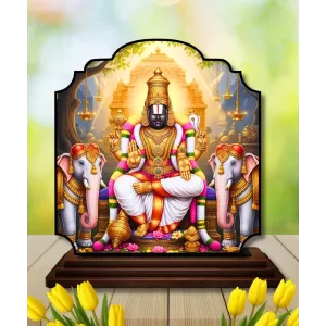 Car Dashboard/Table Top Lord Balaji Wooden Rectangle Photo Stand 3x4 Inches, Compact & Stylish Spiritual Display For Car, Home & Office (Pack Of 1) (F22304) Car Dashboard/Table Top Lord Balaji Wooden Rectangle Photo Stand 3x4 Inches, Compact & Stylish Spiritual Display For Car, Home & Office (Pack Of 1) (F22304)