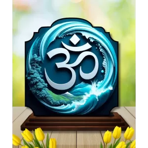 Car Dashboard/Table Top Om Symbol Wooden Rectangle Photo Stand 3x4 Inches, Compact & Stylish Spiritual Display For Car, Home & Office (Pack Of 1) (F22306) Car Dashboard/Table Top Om Symbol Wooden Rectangle Photo Stand 3x4 Inches, Compact & Stylish Spiritual Display For Car, Home & Office (Pack Of 1) (F22306)