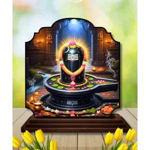 Car Dashboard/Table Top Shiva Lingam Wooden Rectangle Photo Stand 3x4 Inches, Compact & Stylish Spiritual Display For Car, Home & Office (Pack Of 1) (F22318) Car Dashboard/Table Top Shiva Lingam Wooden Rectangle Photo Stand 3x4 Inches, Compact & Stylish Spiritual Display For Car, Home & Office (Pack Of 1) (F22318)