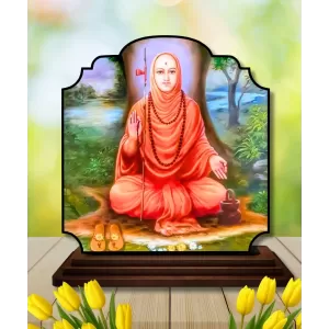 Car Dashboard/Table Top Shree Narasimha Saraswati Wooden Rectangle Photo Stand 3x4 Inches, Compact & Stylish Spiritual Display For Car, Home & Office (Pack Of 1) (F22332) Car Dashboard/Table Top Shree Narasimha Saraswati Wooden Rectangle Photo Stand 3x4 Inches, Compact & Stylish Spiritual Display For Car, Home & Office (Pack Of 1) (F22332)