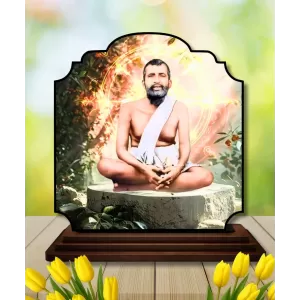 Car Dashboard/Table Top Ramakrishna Paramahamsa Wooden Rectangle Photo Stand 3x4 Inches, Compact & Stylish Spiritual Display For Car, Home & Office (Pack Of 1) (F22355) Car Dashboard/Table Top Ramakrishna Paramahamsa Wooden Rectangle Photo Stand 3x4 Inches, Compact & Stylish Spiritual Display For Car, Home & Office (Pack Of 1) (F22355)