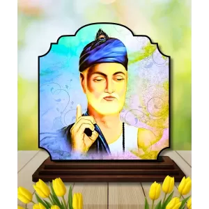 Car Dashboard/Table Top Gurunanak Wooden Rectangle Photo Stand 3x4 Inches, Compact & Stylish Spiritual Display For Car, Home & Office (Pack Of 1) (F22360) Car Dashboard/Table Top Gurunanak Wooden Rectangle Photo Stand 3x4 Inches, Compact & Stylish Spiritual Display For Car, Home & Office (Pack Of 1) (F22360)