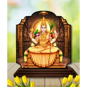 Car Dashboard/Table Top Gayathri Matha Wooden Rectangle Photo Stand 3x4 Inches, Compact & Stylish Spiritual Display For Car, Home & Office (Pack Of 1) (F22367) Car Dashboard/Table Top Gayathri Matha Wooden Rectangle Photo Stand 3x4 Inches, Compact & Stylish Spiritual Display For Car, Home & Office (Pack Of 1) (F22367)