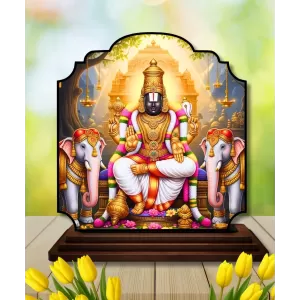 Car Dashboard/Table Top Lord Balaji Wooden Rectangle Photo Stand 3x4 Inches, Compact & Stylish Spiritual Display For Car, Home & Office (Pack Of 1) (F22377) Car Dashboard/Table Top Lord Balaji Wooden Rectangle Photo Stand 3x4 Inches, Compact & Stylish Spiritual Display For Car, Home & Office (Pack Of 1) (F22377)