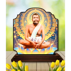 Car Dashboard/Table Top Ramakrishna Paramahamsa Wooden Rectangle Photo Stand 3x4 Inches, Compact & Stylish Spiritual Display For Car, Home & Office (Pack Of 1) (F22427) Car Dashboard/Table Top Ramakrishna Paramahamsa Wooden Rectangle Photo Stand 3x4 Inches, Compact & Stylish Spiritual Display For Car, Home & Office (Pack Of 1) (F22427)