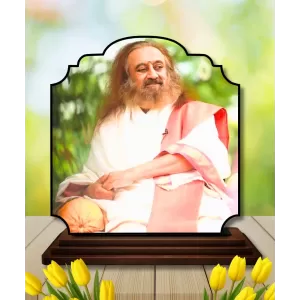 Car Dashboard/Table Top Sri Sri Ravi Shankar Wooden Rectangle Photo Stand 3x4 Inches, Compact & Stylish Spiritual Display For Car, Home & Office (Pack Of 1) (F22455) Car Dashboard/Table Top Sri Sri Ravi Shankar Wooden Rectangle Photo Stand 3x4 Inches, Compact & Stylish Spiritual Display For Car, Home & Office (Pack Of 1) (F22455)