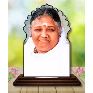 Car Dashboard/Table Top Mata Amritanandamayi Devi Wooden Temple Photo Stand 3x4 Inches, Compact & Stylish Spiritual Display For Car, Home & Office (Pack Of 1) (F22487) Car Dashboard/Table Top Mata Amritanandamayi Devi Wooden Temple Photo Stand 3x4 Inches, Compact & Stylish Spiritual Display For Car, Home & Office (Pack Of 1) (F22487)