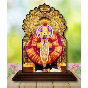 Car Dashboard/Table Top Goddess Mahalakshmi Wooden Temple Photo Stand 3x4 Inches, Compact & Stylish Spiritual Display For Car, Home & Office (Pack Of 1) (F22555) Car Dashboard/Table Top Goddess Mahalakshmi Wooden Temple Photo Stand 3x4 Inches, Compact & Stylish Spiritual Display For Car, Home & Office (Pack Of 1) (F22555)