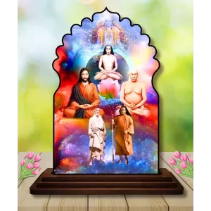 Car Dashboard/Table Top Spiritual Gurus Wooden Temple Photo Stand 3x4 Inches, Compact & Stylish Spiritual Display For Car, Home & Office (Pack Of 1) (F22591) Car Dashboard/Table Top Spiritual Gurus Wooden Temple Photo Stand 3x4 Inches, Compact & Stylish Spiritual Display For Car, Home & Office (Pack Of 1) (F22591)
