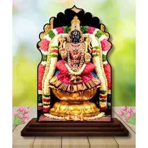 Car Dashboard/Table Top Goddess Padmavati Wooden Temple Photo Stand 3x4 Inches, Compact & Stylish Spiritual Display For Car, Home & Office (Pack Of 1) (F22618) Car Dashboard/Table Top Goddess Padmavati Wooden Temple Photo Stand 3x4 Inches, Compact & Stylish Spiritual Display For Car, Home & Office (Pack Of 1) (F22618)