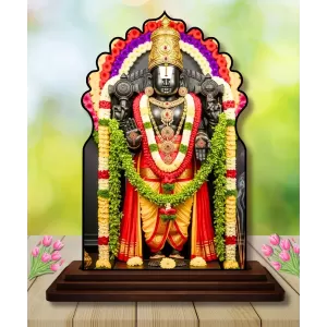 Car Dashboard/Table Top Lord Venkateswara Wooden Temple Photo Stand 3x4 Inches, Compact & Stylish Spiritual Display For Car, Home & Office (Pack Of 1) (F22619) Car Dashboard/Table Top Lord Venkateswara Wooden Temple Photo Stand 3x4 Inches, Compact & Stylish Spiritual Display For Car, Home & Office (Pack Of 1) (F22619)