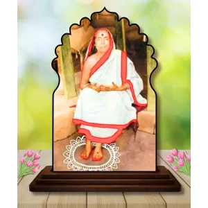 Car Dashboard/Table Top Sarada Devi Wooden Temple Photo Stand 3x4 Inches, Compact & Stylish Spiritual Display For Car, Home & Office (Pack Of 1) (F22637) Car Dashboard/Table Top Sarada Devi Wooden Temple Photo Stand 3x4 Inches, Compact & Stylish Spiritual Display For Car, Home & Office (Pack Of 1) (F22637)