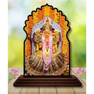 Car Dashboard/Table Top Goddess Andal Wooden Temple Photo Stand 3x4 Inches, Compact & Stylish Spiritual Display For Car, Home & Office (Pack Of 1) (F22671) Car Dashboard/Table Top Goddess Andal Wooden Temple Photo Stand 3x4 Inches, Compact & Stylish Spiritual Display For Car, Home & Office (Pack Of 1) (F22671)
