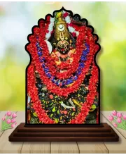 Car Dashboard/Table Top Lord Shree Ram  Wooden Temple Photo Stand  3x4 Inches, Compact & Stylish Spiritual Display For Car, Home & Office (Pack Of 1) (F22677)