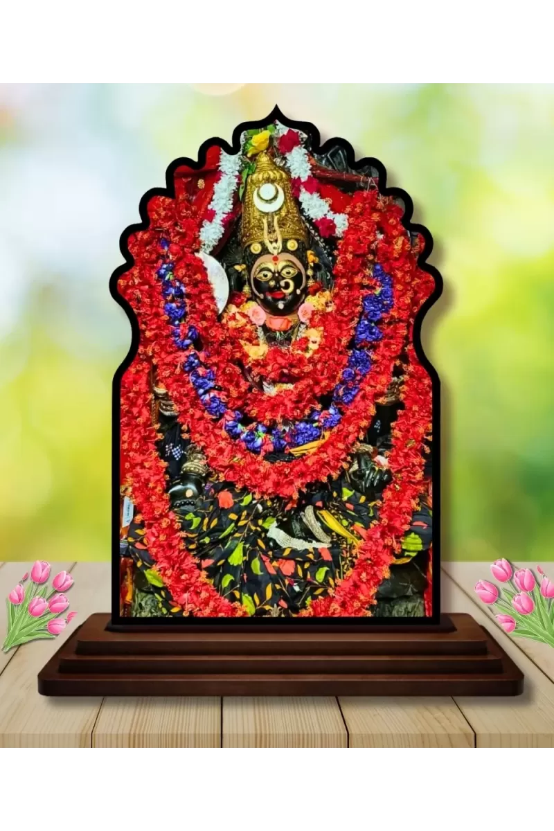 Car Dashboard/Table Top Lord Shree Ram  Wooden Temple Photo Stand  3x4 Inches, Compact & Stylish Spiritual Display For Car, Home & Office (Pack Of 1) (F22677)